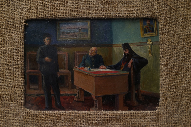 Soso Jugashvili’s expelling from the seminary. <b>Painter Bagrationi</b><br>